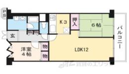四条大宮グランドコーポ205間取り図面