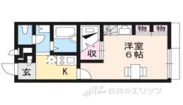 レオパレス近江八幡２間取り図面