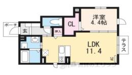 スタティオ２　Ａ間取り図面