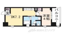 アクアプレイス京大北ＯＸ間取り図面