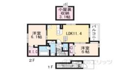 プラシード新城１間取り図面