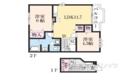 クレストールナイキ間取り図面
