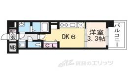 THE GARNET MILLENNIUM KYOTO九条烏丸間取り図面