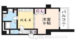 ベルビュー七条河原町間取り図面