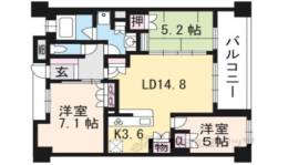 ヴェリテ・ラウロ山科音羽川間取り図面