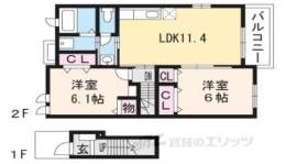ブルースカイ　ツ　Ａ棟間取り図面