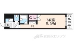 湖南コーポレーション１間取り図面