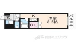 湖南コーポレーション１間取り図面