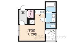 ハーモニーテラス深草坊町２間取り図面