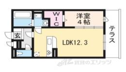 アリビオ向日町Ａ間取り図面