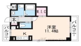 Ｒｉｖｉｅｒｅ　Ｇａｕｃｈｅ御所西間取り図面