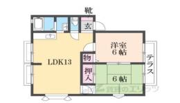 Ｂ・コーポ水口間取り図面