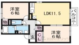 ラグージュ　Ａ棟間取り図面