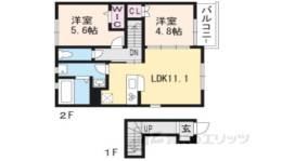 ユアメゾン唐崎B棟間取り図面