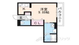 リバーハイツ３間取り図面