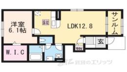 ベル・フラン１間取り図面