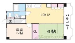 京都四条グランドハイツ間取り図面