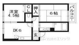 カワゼハイツ桜ヶ丘２間取り図面