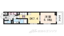 シャルマン東寺南３間取り図面