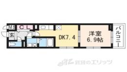 シャルマン東寺南３間取り図面