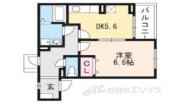 シャルマン東寺南３間取り図面