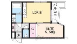 プライベートレジデンス御所西間取り図面
