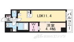 THE RESIDENCE 二条駅前間取り図面