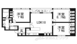 リーガル京都烏丸通り間取り図面