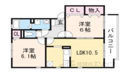 夢咲きの里　Ｆ間取り図面