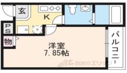 サントス堀川紫明間取り図面
