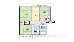 びわ湖美空団地1号棟間取り図面