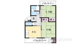 びわ湖美空団地9号棟間取り図面