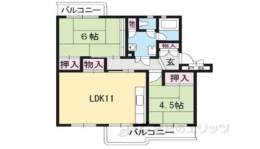 びわ湖美空第二団地1号棟間取り図面