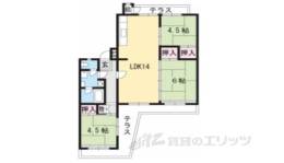 びわ湖美空第二団地15号棟間取り図面