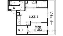 ブリランタ壬生　２棟間取り図面