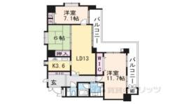 メイツ四条烏丸間取り図面