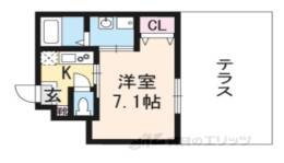 グランディール御所北間取り図面