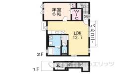 京　RANZAN ２間取り図面