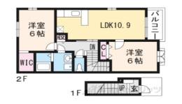 エクセレンス・２間取り図面