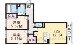 Ｗｅｓｔ　Ｐａｔｈ　１間取り図面