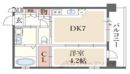 Ｍ’ｓＧａｒｄｅｎ京都西院間取り図面