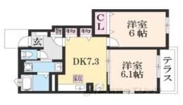 ブルースカイツＢ棟間取り図面