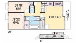 ヴィラージュ１間取り図面