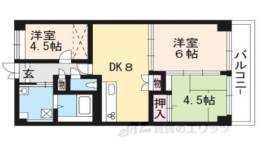 マンハイム五条　604間取り図面