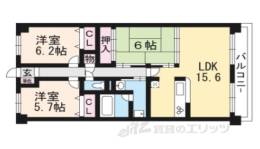 シャルマンコーポ大津のぞみが丘間取り図面