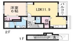 コロボックル藤阪間取り図面