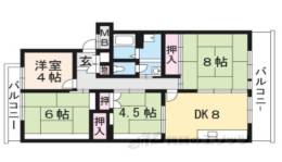グリーンタウン槇島３０３号棟間取り図面