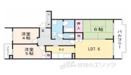 高の原駅西団地14号棟間取り図面