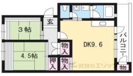 男山団地Ｂ２９号棟間取り図面