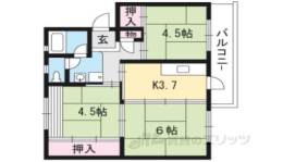 男山団地Ｄ４号棟間取り図面